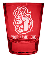 Load image into Gallery viewer, James Madison Dukes Customizable Engraved Full Color 2oz Shot Glass Officially Licensed Collegiate Product
