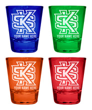 Load image into Gallery viewer, Kennesaw State University Customizable Engraved Full Color 2oz Shot Glass Officially Licensed Collegiate Product
