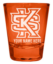 Load image into Gallery viewer, Kennesaw State University Customizable Engraved Full Color 2oz Shot Glass Officially Licensed Collegiate Product
