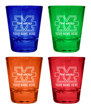 Load image into Gallery viewer, Marshall Thundering Herd Customizable Engraved Full Color 2oz Shot Glass Officially Licensed Collegiate Product
