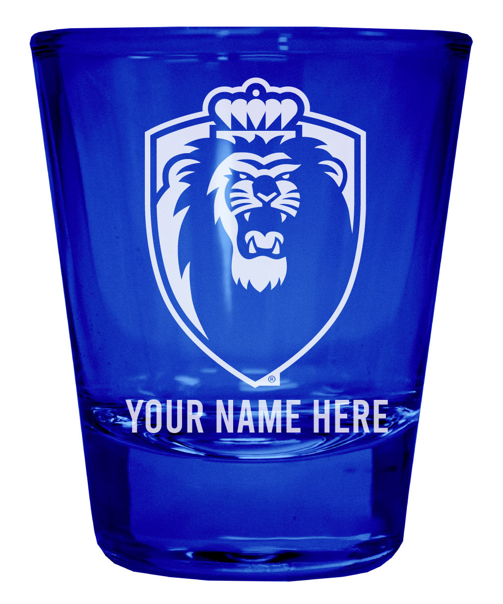 Old Dominion Monarchs Customizable Engraved Full Color 2oz Shot Glass Blue Officially Licensed Collegiate Product 4-Pack