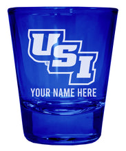 Load image into Gallery viewer, University of Southern Indiana Customizable Engraved Full Color 2oz Shot Glass Officially Licensed Collegiate Product
