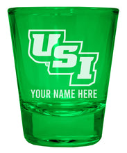 Load image into Gallery viewer, University of Southern Indiana Customizable Engraved Full Color 2oz Shot Glass Officially Licensed Collegiate Product
