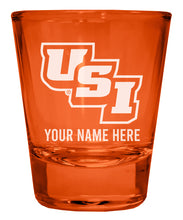 Load image into Gallery viewer, University of Southern Indiana Customizable Engraved Full Color 2oz Shot Glass Officially Licensed Collegiate Product
