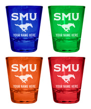 Load image into Gallery viewer, Southern Methodist University Customizable Engraved Full Color 2oz Shot Glass Officially Licensed Collegiate Product
