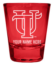 Load image into Gallery viewer, University of Tampa Spartans Customizable Engraved Full Color 2oz Shot Glass Officially Licensed Collegiate Product
