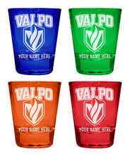 Load image into Gallery viewer, Valparaiso University Customizable Engraved Full Color 2oz Shot Glass Officially Licensed Collegiate Product
