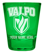 Load image into Gallery viewer, Valparaiso University Customizable Engraved Full Color 2oz Shot Glass Officially Licensed Collegiate Product
