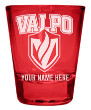 Load image into Gallery viewer, Valparaiso University Customizable Engraved Full Color 2oz Shot Glass Officially Licensed Collegiate Product
