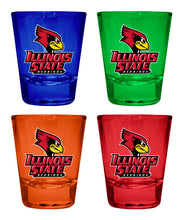 Load image into Gallery viewer, Illinois State Redbirds Full Color 2oz Shot Glass Officially Licensed Collegiate Product
