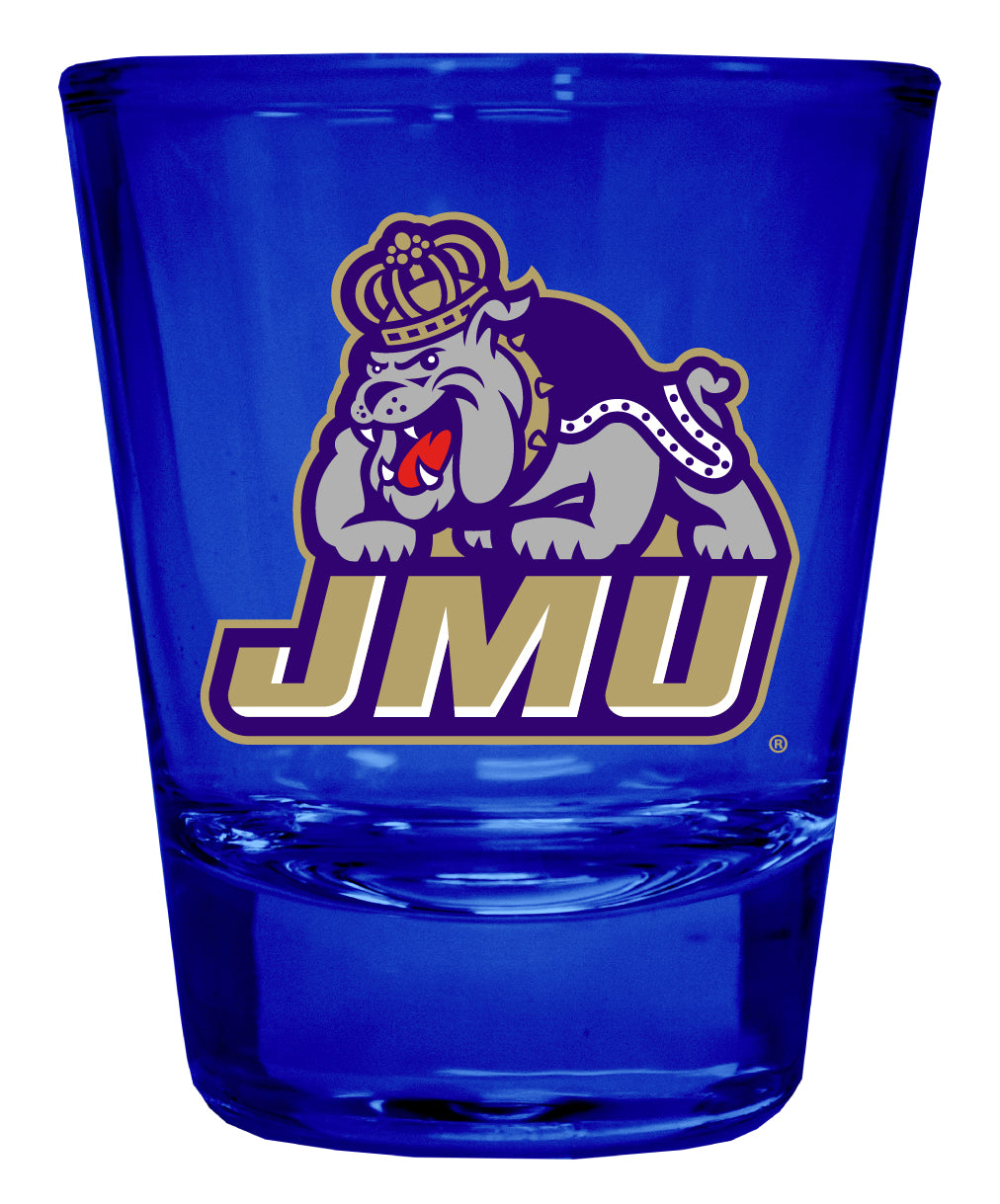 James Madison Dukes Full Color 2oz Shot Glass Officially Licensed Collegiate Product