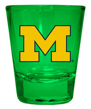 Load image into Gallery viewer, Michigan Wolverines Full Color 2oz Shot Glass Officially Licensed Collegiate Product
