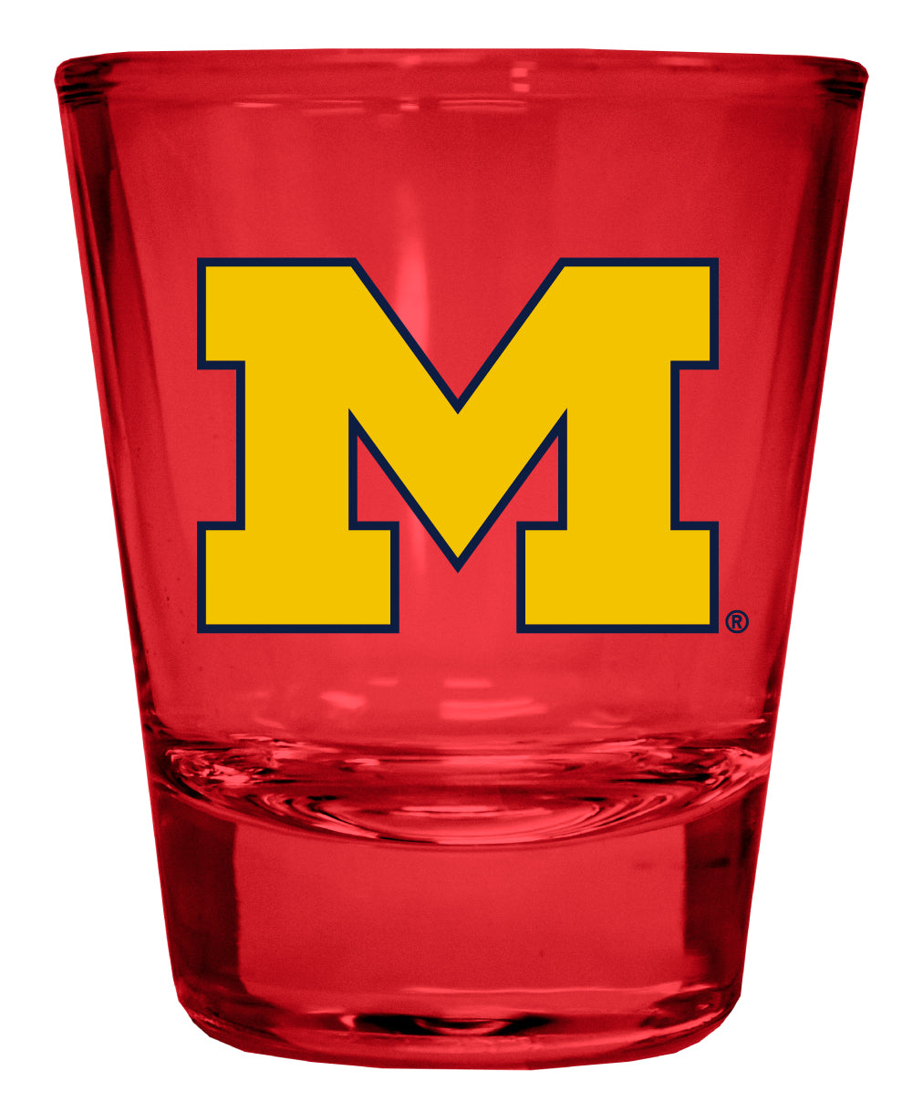 Michigan Wolverines Full Color 2oz Shot Glass Officially Licensed Collegiate Product