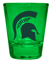 Load image into Gallery viewer, Michigan State Spartans Full Color 2oz Shot Glass Officially Licensed Collegiate Product
