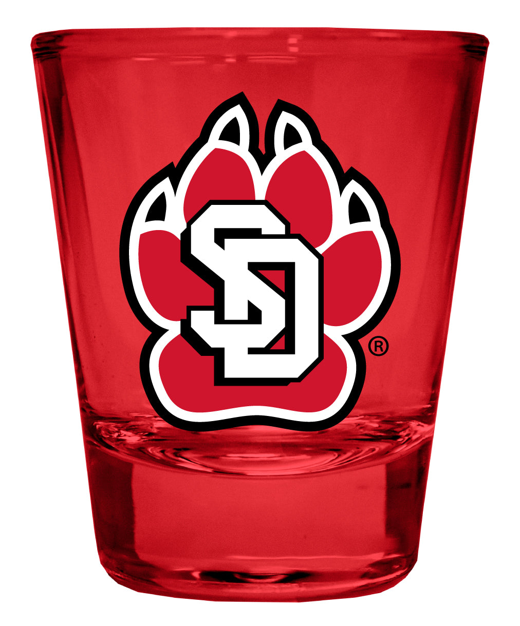 South Dakota Coyotes Full Color 2oz Shot Glass Officially Licensed Collegiate Product