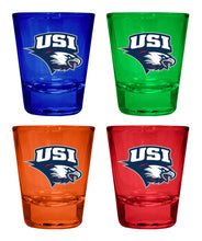 Load image into Gallery viewer, University of Southern Indiana Full Color 2oz Shot Glass Officially Licensed Collegiate Product
