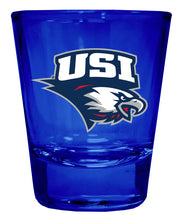 Load image into Gallery viewer, University of Southern Indiana Full Color 2oz Shot Glass Officially Licensed Collegiate Product
