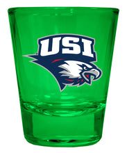 Load image into Gallery viewer, University of Southern Indiana Full Color 2oz Shot Glass Officially Licensed Collegiate Product
