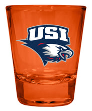 Load image into Gallery viewer, University of Southern Indiana Full Color 2oz Shot Glass Officially Licensed Collegiate Product
