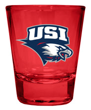 Load image into Gallery viewer, University of Southern Indiana Full Color 2oz Shot Glass Officially Licensed Collegiate Product
