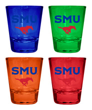 Load image into Gallery viewer, Southern Methodist University Full Color 2oz Shot Glass Officially Licensed Collegiate Product
