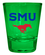 Load image into Gallery viewer, Southern Methodist University Full Color 2oz Shot Glass Officially Licensed Collegiate Product
