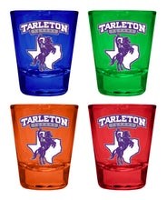 Load image into Gallery viewer, Tarleton State University Full Color 2oz Shot Glass Officially Licensed Collegiate Product
