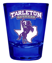 Load image into Gallery viewer, Tarleton State University Full Color 2oz Shot Glass Officially Licensed Collegiate Product
