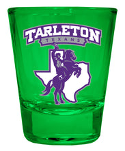 Load image into Gallery viewer, Tarleton State University Full Color 2oz Shot Glass Officially Licensed Collegiate Product
