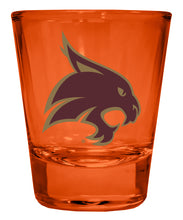 Load image into Gallery viewer, Texas State Bobcats Full Color 2oz Shot Glass Officially Licensed Collegiate Product
