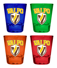 Load image into Gallery viewer, Valparaiso University Full Color 2oz Shot Glass Officially Licensed Collegiate Product
