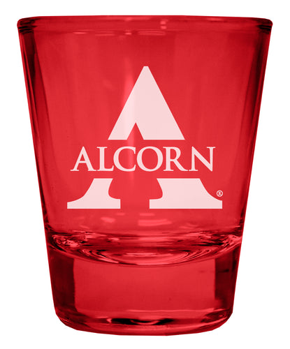 Alcorn State Braves Engraved Full Color 2oz Shot Glass Officially Licensed Collegiate Product