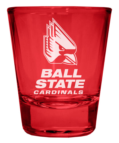 Ball State University Engraved Full Color 2oz Shot Glass Officially Licensed Collegiate Product