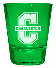 Load image into Gallery viewer, College of Charleston Engraved Full Color 2oz Shot Glass Officially Licensed Collegiate Product
