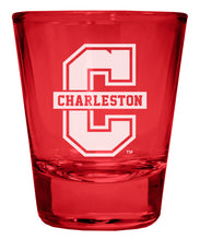 Load image into Gallery viewer, College of Charleston Engraved Full Color 2oz Shot Glass Officially Licensed Collegiate Product
