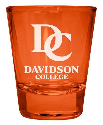 Davidson College Engraved Full Color 2oz Shot Glass Officially Licensed Collegiate Product