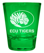 Load image into Gallery viewer, East Central University Tigers Engraved Full Color 2oz Shot Glass Officially Licensed Collegiate Product
