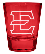 Load image into Gallery viewer, East Tennessee State University Engraved Full Color 2oz Shot Glass Officially Licensed Collegiate Product
