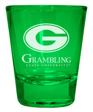 Load image into Gallery viewer, Grambling State Tigers Engraved Full Color 2oz Shot Glass Officially Licensed Collegiate Product
