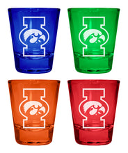 Load image into Gallery viewer, Iowa Hawkeyes Engraved Full Color 2oz Shot Glass Officially Licensed Collegiate Product
