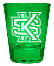 Load image into Gallery viewer, Kennesaw State University Engraved Full Color 2oz Shot Glass Officially Licensed Collegiate Product
