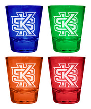 Load image into Gallery viewer, Kennesaw State University Engraved Full Color 2oz Shot Glass Officially Licensed Collegiate Product
