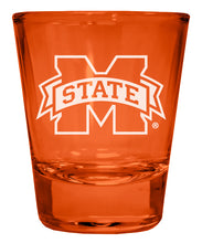 Load image into Gallery viewer, Mississippi State Bulldogs Engraved Full Color 2oz Shot Glass Orange Officially Licensed Collegiate Product Single
