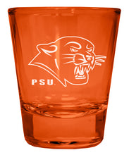 Load image into Gallery viewer, Plymouth State University Engraved Full Color 2oz Shot Glass Orange Officially Licensed Collegiate Product 2-Pack
