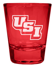 Load image into Gallery viewer, University of Southern Indiana Engraved Full Color 2oz Shot Glass Officially Licensed Collegiate Product
