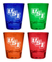 Load image into Gallery viewer, University of Southern Indiana Engraved Full Color 2oz Shot Glass Officially Licensed Collegiate Product
