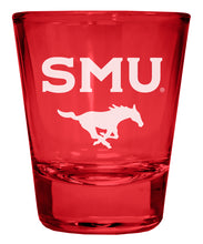 Load image into Gallery viewer, Southern Methodist University Engraved Full Color 2oz Shot Glass Officially Licensed Collegiate Product
