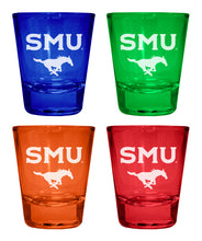 Load image into Gallery viewer, Southern Methodist University Engraved Full Color 2oz Shot Glass Officially Licensed Collegiate Product
