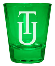 Load image into Gallery viewer, Tuskegee University Engraved Full Color 2oz Shot Glass Green Officially Licensed Collegiate Product Single
