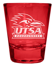 Load image into Gallery viewer, UTSA Road Runners Engraved Full Color 2oz Shot Glass Officially Licensed Collegiate Product
